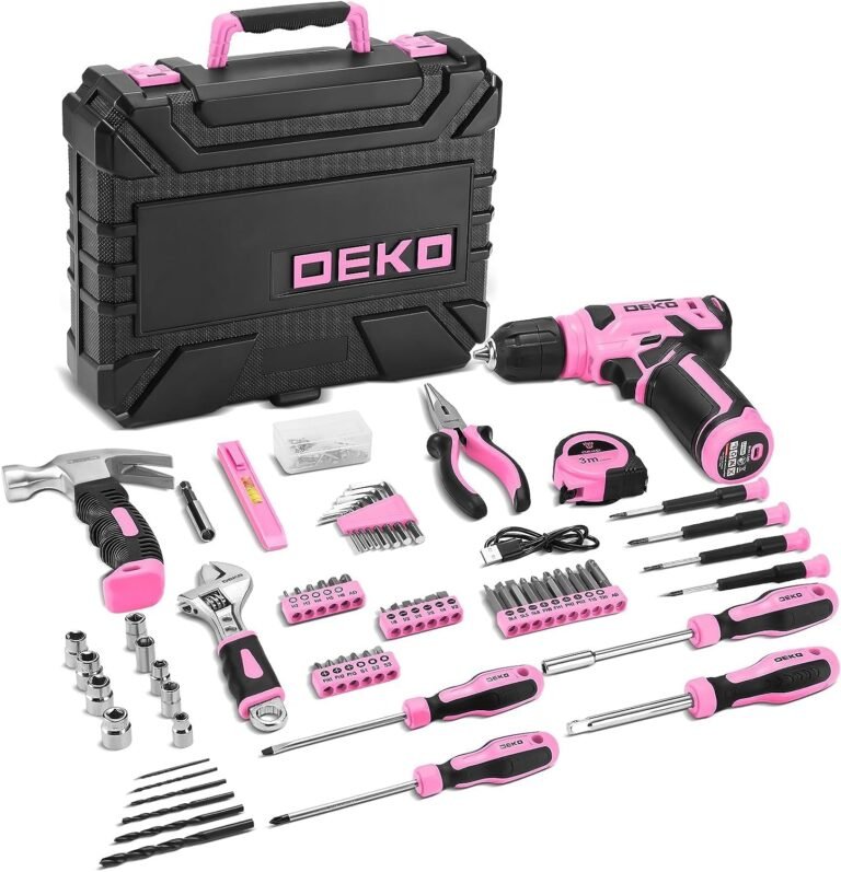 DEKO 126‑piece Drill & Tool Kit 1 DEKO Pink Tool Kit 5 Smart Living Made Simple